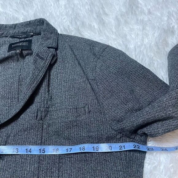 Banana Republic Jacket Blazer Modern Slim Fit Mens Size 44 R/S Grey Pockets - Picture 6 of 9